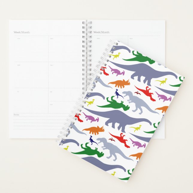 Colorful Dinosaur Pattern (Light) Planner (Display)