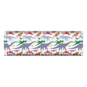 Colorful Dinosaur Pattern (Light) Ruler