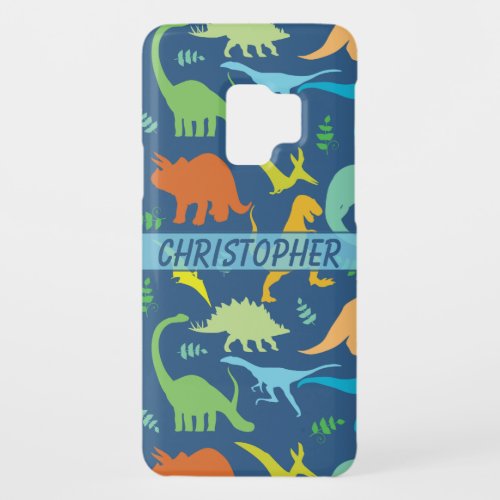 Colorful Dinosaur Pattern to Personalize Case_Mate Samsung Galaxy S9 Case