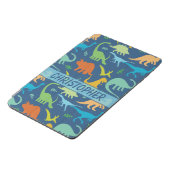 Colorful Dinosaur Pattern to Personalize iPad Mini Cover (Side)