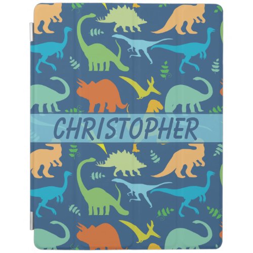Colorful Dinosaur Personalize iPad Smart Cover