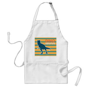 Colorful dinosaur T-rex cartoon Adult Apron