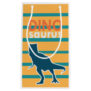 Colorful dinosaur t-rex for boys small gift bag