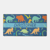 Colorful Dinosaur to Personalize Desk Mat (Front)