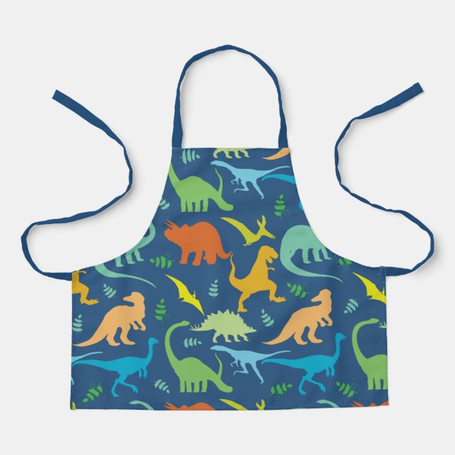 Colorful Dinosaurs Apron (Front)