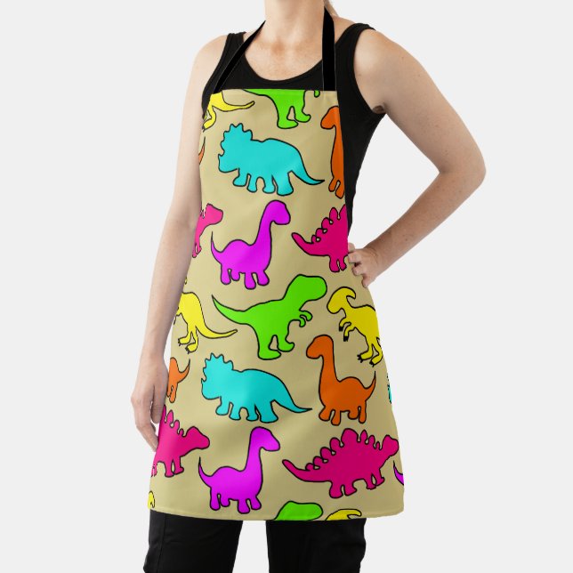 Colorful Dinosaurs Apron (Insitu)