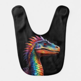 Colorful Dinosaurs Baby Bib