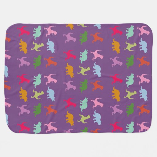 Colorful Dinosaurs Baby Blanket Zazzle