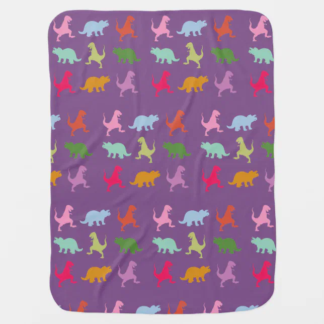Colorful Dinosaurs Baby Blanket Zazzle