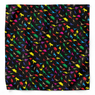 Colorful dinosaurs bandana