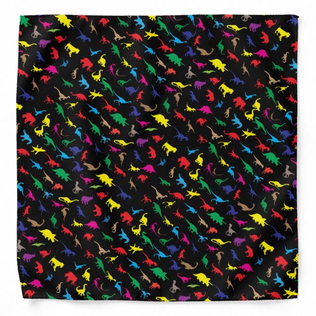 Colorful dinosaurs bandana (Front)