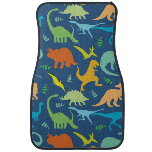 Colorful Dinosaurs Car Floor Mat
