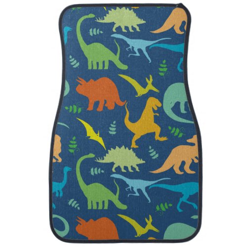 Colorful Dinosaurs Car Floor Mat