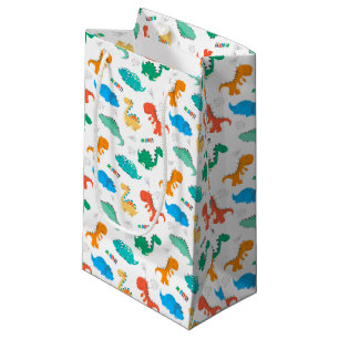 Colorful Dinosaurs Children Kids Birthday Party  Small Gift Bag