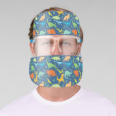Colorful Dinosaurs Design Personalized Face Shield (Insitu)