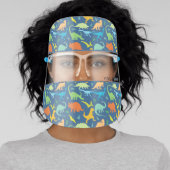 Colorful Dinosaurs Design Personalized Face Shield (Insitu)