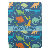 Colorful Dinosaurs Design to Personalize iPad Pro Cover (Front)
