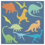 Colorful Dinosaurs Fabric