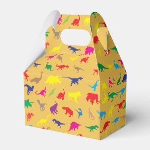 Colorful dinosaurs favor boxes