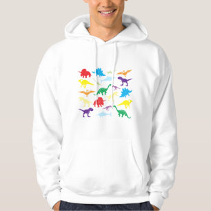 Colorful Dinosaurs Kids Pattern Hoodie