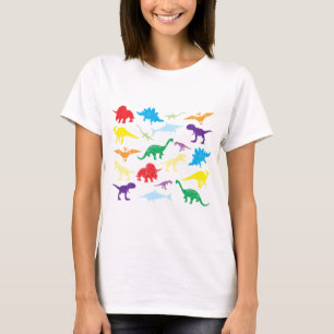 Colorful Dinosaurs Kids Pattern T-Shirt