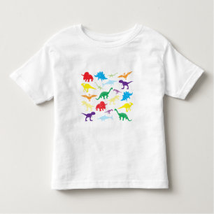 Colorful Dinosaurs Kids Pattern Toddler T-shirt