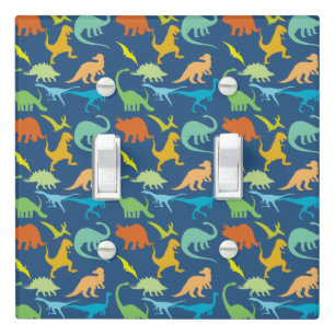 Colorful Dinosaurs Light Switch Cover