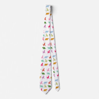 Colorful Dinosaurs Neck Tie