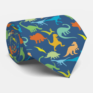 Colorful Dinosaurs Neck Tie