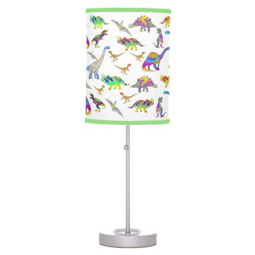 Colorful Dinosaurs pattern Table Lamp