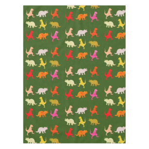 Colorful Dinosaurs pattern Tablecloth