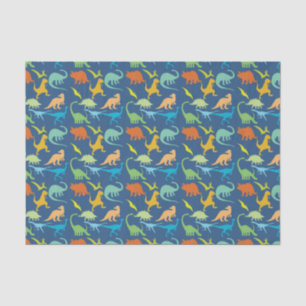Colorful Dinosaurs Pattern Tissue Paper