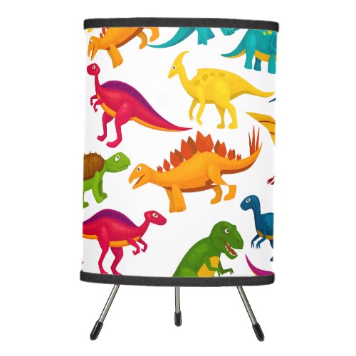 Colorful  Dinosaurs Pattern Tripod Lamp