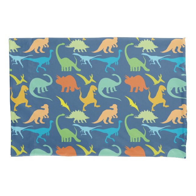 Colorful Dinosaurs Pillowcase (Front)
