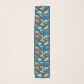 Colorful Dinosaurs Scarf
