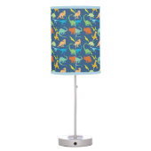 Colorful Dinosaurs Table Lamp (Back)