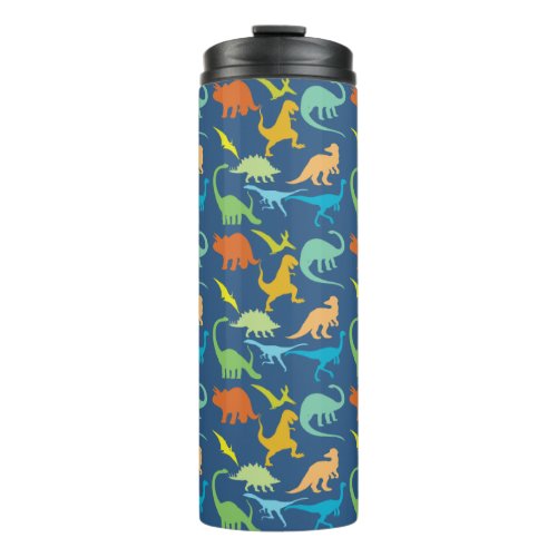 Colorful Dinosaurs Thermal Tumbler