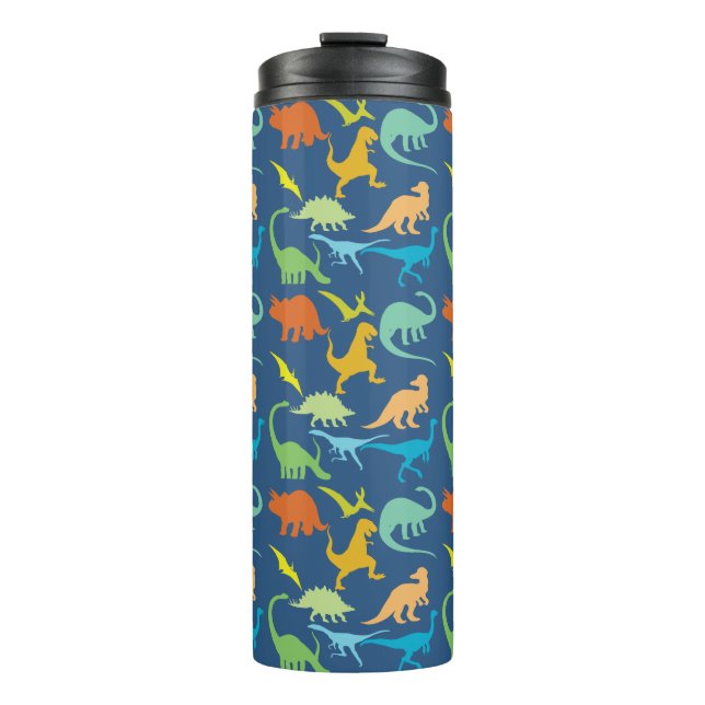 Colorful Dinosaurs Thermal Tumbler (Front)