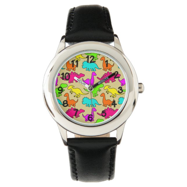 Colorful Dinosaurs Watch (Front)