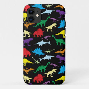Colorful Dinosaurs Watercolor Kids Pattern iPhone 11 Case