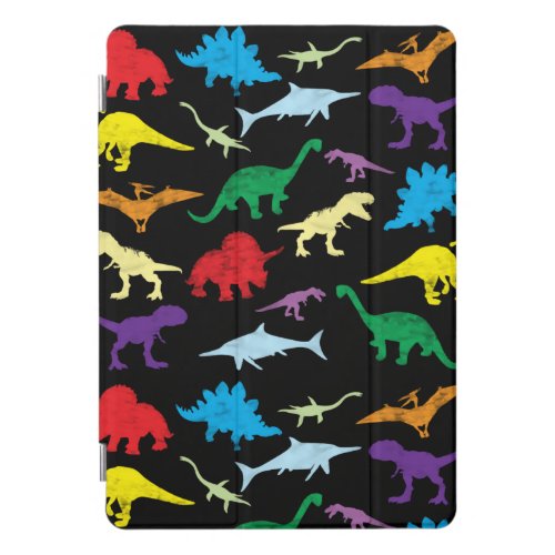 Colorful Dinosaurs Watercolor Kids Pattern iPad Pro Cover