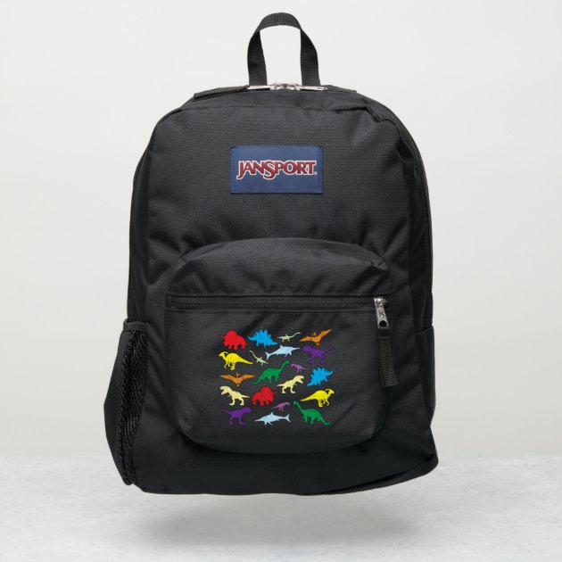 Colorful Dinosaurs Watercolor Kids Pattern JanSport Backpack Zazzle