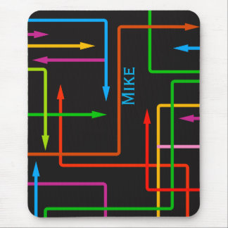 Colorful Directional Arrows Mouse Pad