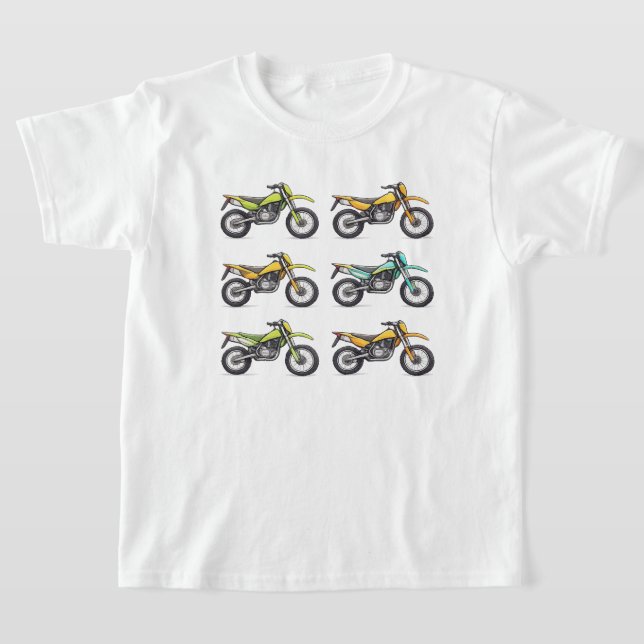 Colorful Dirt Bikes Collection T-Shirt (Laydown)