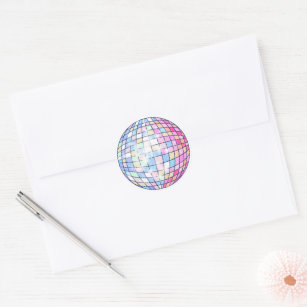 Pink Disco Mirrorball Sticker Disco Aesthetic, Disco Stickers, Party  Stickers 