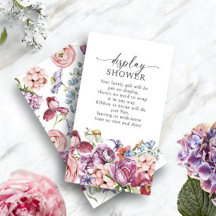Colorful Display Shower Enclosure Card