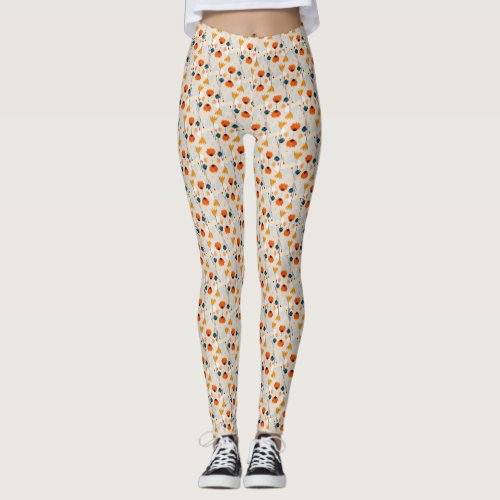 Colorful Ditsy Flowers Leggings