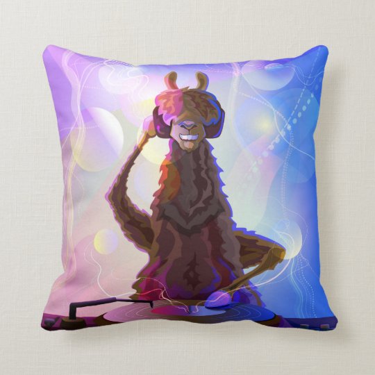 llama throw pillow