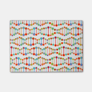 Colorful DNA structure pattern Post-it Notes