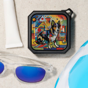 Colorful dog bluetooth speaker